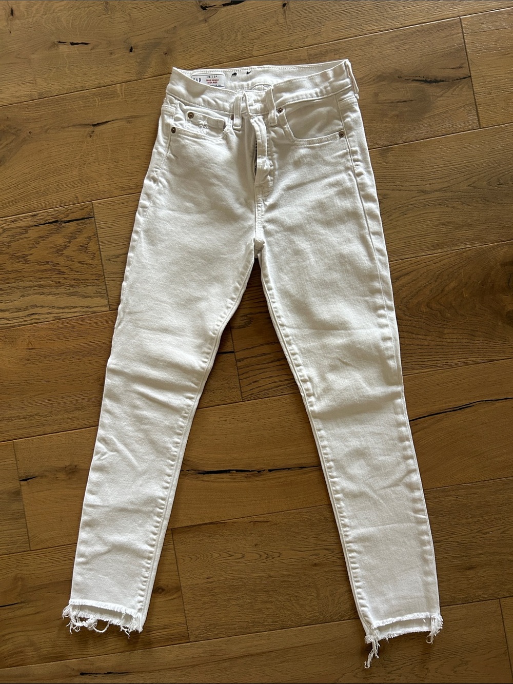 Gap White true skinny High-Rise Jeans 26/2r